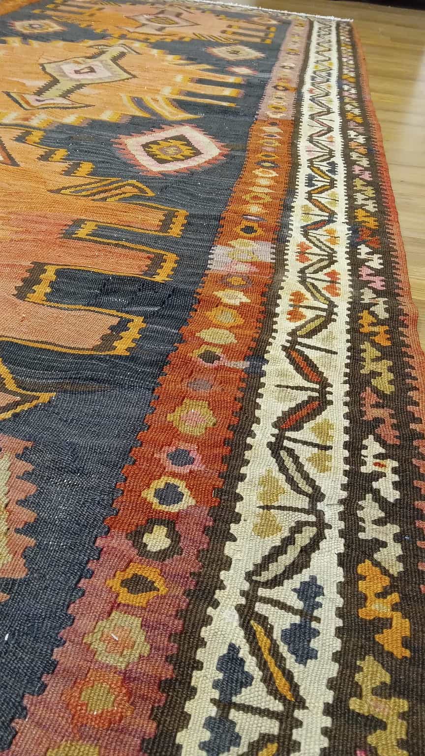 Vintage Kurdish Kilim - 295x155cm - Image 3