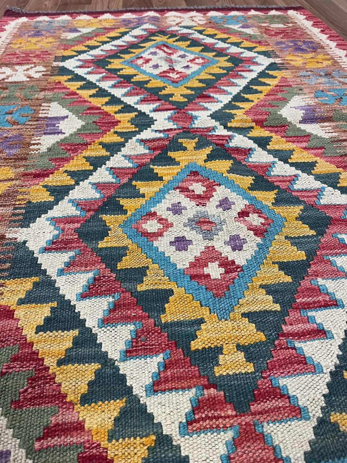 Afghan Kilim - 127x85cm - Image 3